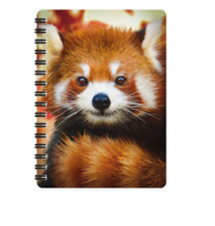Obrázek z Notes 3D 11x14cm - panda červená mládě (10) 